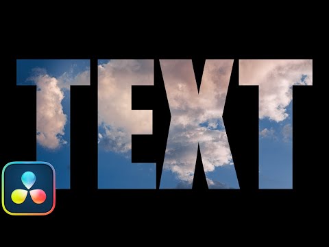 Видео: Как вставить ВИДЕО в ТЕКСТ | Урок по DaVinci Resolve