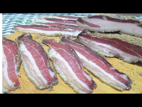 Видео: Как правильно и вкусно приготовить сыровяленый бекон Панчетту в домашних условиях без нитритной соли