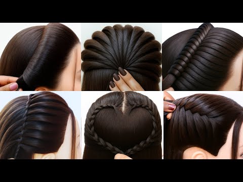 Видео: Простые прически разных типов - Простые прически | стильные прически | прически для девочек