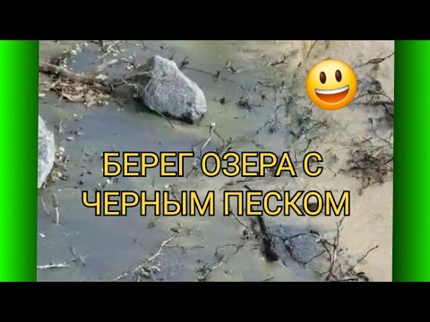 Видео: БЕРЕГ ОЗЕРА С ЧЁРНЫМ ПЕСКОМ 💥🔥🙂