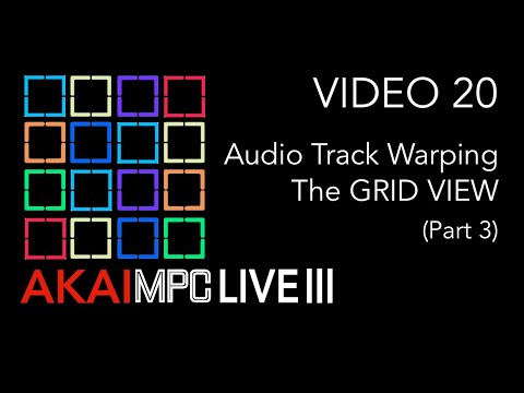 Видео: AKAI MPC LIVE III Видео 20 — Искажение аудиодорожки