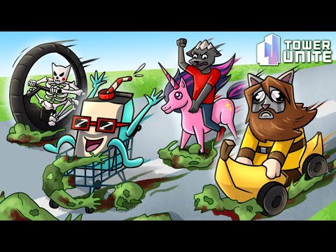 Видео: ГОНКИ С ПОДСТАВАМИ И КООПЕРАТИВНЫЙ ЗОМБИ МОД :D Tower Unite