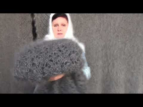 Видео: Пуховые палантины, пуховый платок, косынка. Всё мягкое и нежное.