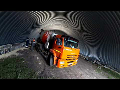 Видео: строительство бескаркасного ангара бетонные работы заливка ростверка