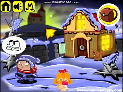 Видео: Счастливая обезьянка, уровень 382 (Monkey Go Happy Stage 382)