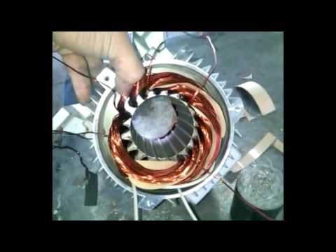 Видео: Обмотка электродвигателя AIS 90L2  y2. 2,2 кВт 3000 оборотов.