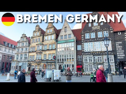 Видео: Пешеходная экскурсия Bremen, Германия 🇩🇪 Городская прогулка в HDR 4K (с подписями)
