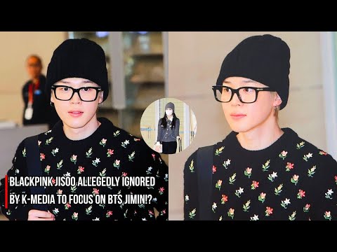Видео: Весь мир сосредоточен на Чимине из BTS! Корейские СМИ игнорируют Джису из BLACKPINK в аэропорту?!