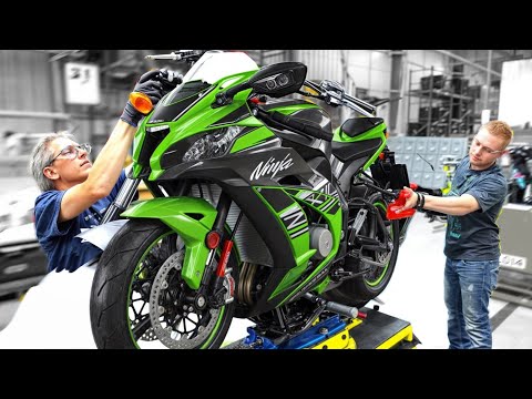 Видео: На заводе Kawasaki Ninja H2R в Японии🏍️Ручная сборка самого быстрого мотоцикла в мире: производство