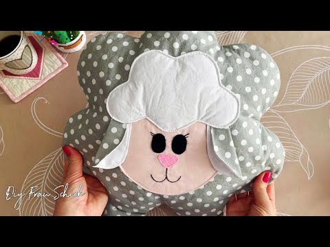 Видео: Patchwork Sheep Pillow: Cute DIY Project for Kids |  Пэчворк Подушка-Барашек: Милый DIY Проект