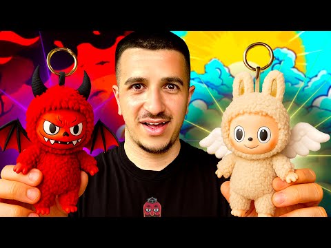 Видео: Рисувам АНГЕЛСКО и ДЕМОНИЧНО лабубу..😈😇