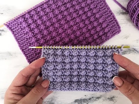 Видео: Рельефный узор спицами для шапки, пледа, свитера, кардигана