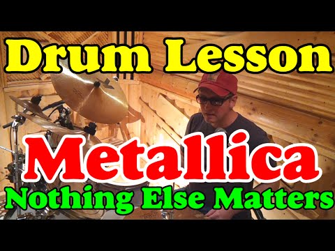 Видео: Metallica - Nothing Else Matters Drums ● Drum Lesson ● Урок Игры На барабанах