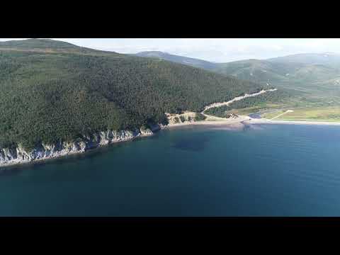 Видео: Магадан 2025 полет 10 от 30 августа долгий скучный полет по бухте Окса к реке DJI 0319
