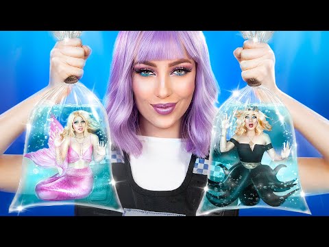 Видео: Плохая vs хорошая девушка! Русалка в тюрьме!