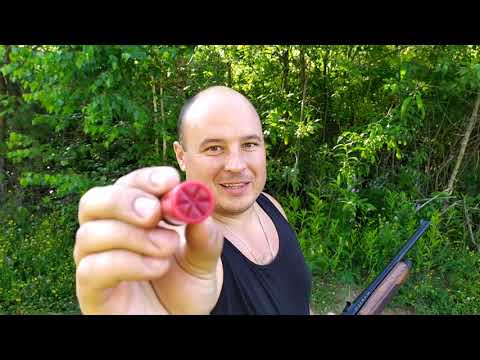 Видео: Бекас 12м авто с пулевого ствола на 50м с картечи 6.2,азот 5ки, удачи 3ки