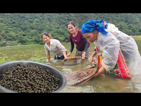 Видео: Приключение под озером. Они не ожидали поймать столько рыбы и улиток.