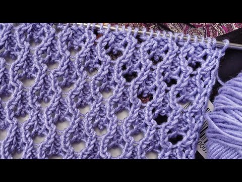 Видео: ✨️КАКОЙ ИНТЕРЕСНЫЙ АЖУРНЫЙ УЗОР НА ВЕСНУ И ЛЕТО🪻/Interesting openwork pattern for spring and summer💜