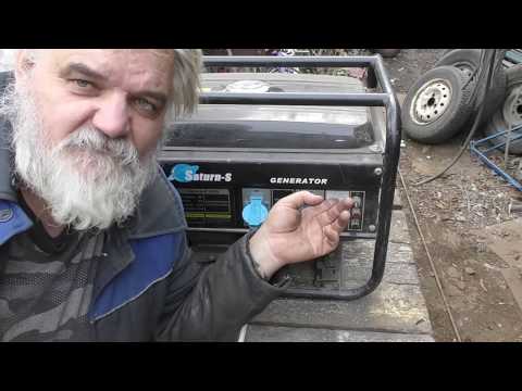 Видео: Запускаю токарный 1К62 от бензогенератора мощностью 2,5 КВт !!!