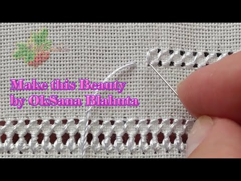 Видео: Один із найпопулярніших швів для вишивки мережкою | Seams for lace Embroidery