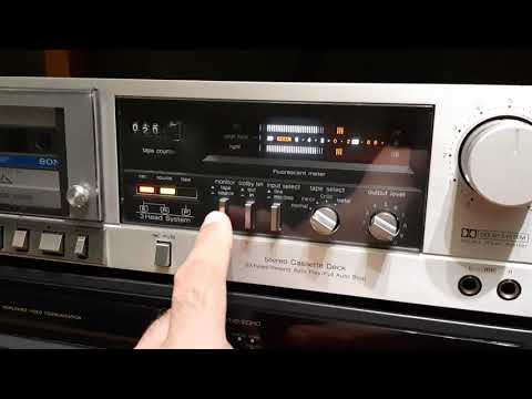 Видео: Кассетная дека Technics m260. Проверяем на запись перед продажей.