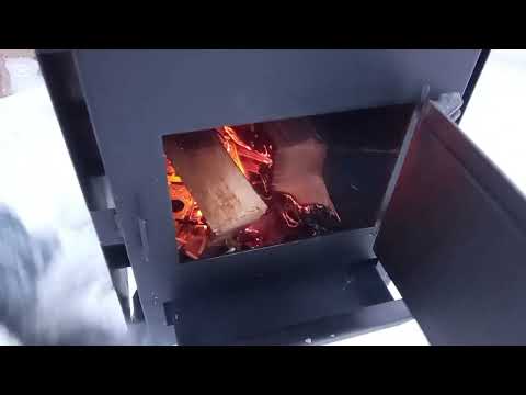 Видео: походная печь Следопыт, обжиг, обзор, часть 1