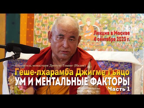 Видео: Геше-лхарамба Джигме Гьяцо. Ум и ментальные факторы. Часть 1