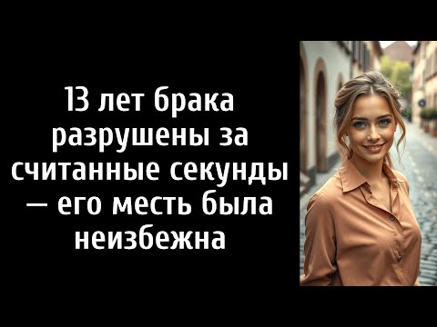 Видео: 13 лет брака разрушены за считанные секунды — его месть была неизбежна