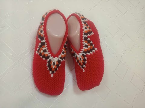 Видео: Плетени Терлици #131 (Knitted Slippers) (Тапочки спицами) (Patik) (Pantufas passo a passo)