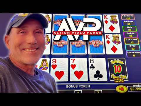 Видео: Видеопокер с высокими лимитами Double Super Times Pay в Билокси