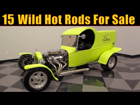 Видео: 15 крутых и диких хот-родов на продажу — классические маслкары и кастомные сборки