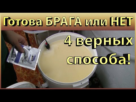 Видео: Как узнать БРАГА готова или нет? 4 простых способа!