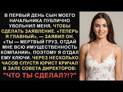 Видео: Сын моего босса уволил меня публично, чтобы сделать заявление. Я дал ему ключи, которые его...