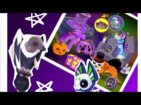 Видео: Хороший сапфировый набор ?!  Обзор на Хэллоуинское обновление в Animal jam! 🎃