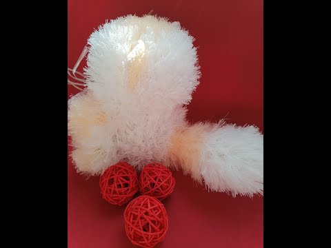 Видео: Мочалка-игрушка. Уникальная кошечка часть 2. Waschlappen Katze.