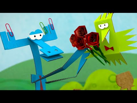 Видео: Бумажки 🌷 Сборник серий про цветы 🌺 Мультфильм про оригами для детей