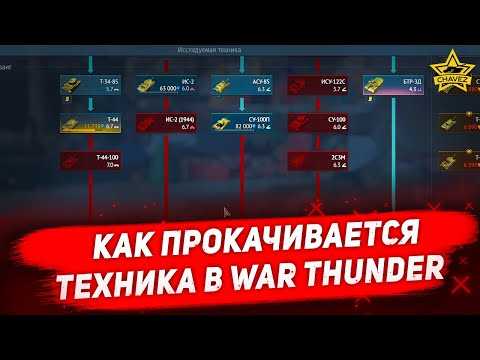 Видео: Как прокачивается техника в War Thunder