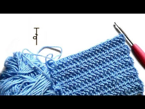 Видео: «Ёлочные» столбики  - Herringbone Double Crochet (HBdc)