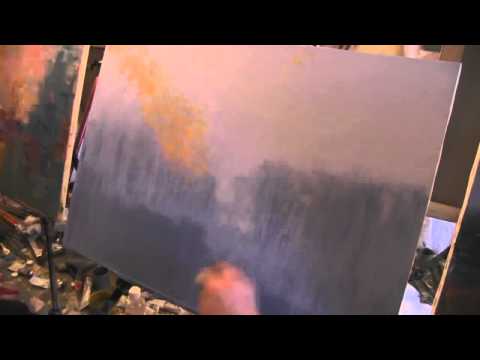 Видео: Осень, туман  Видео урок живописи маслом Игорь Сахаров