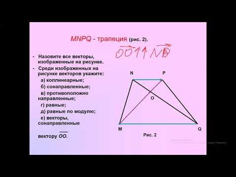 Видео: откладывание вектора от данной точки, 8 класс 22 апреля