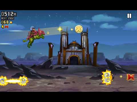 Видео: Jetpack Joyride Masters of the Universe (ДЖЕТПЕК С МОЛНИЕЙ) #2
