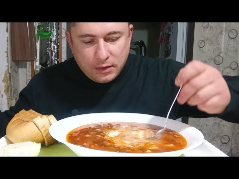 Видео: Мукбанг/обжорыч/вкусняшки/суп солянка/mukbang/devoured/