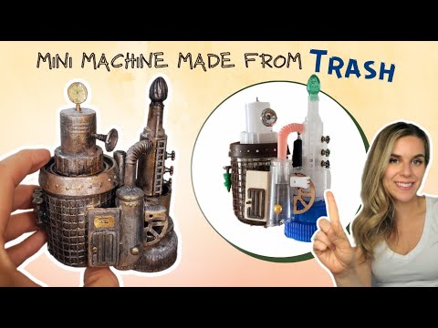 Видео: Миниатюрная машина викторианской эпохи, сделанная вручную из мусора с тротуара