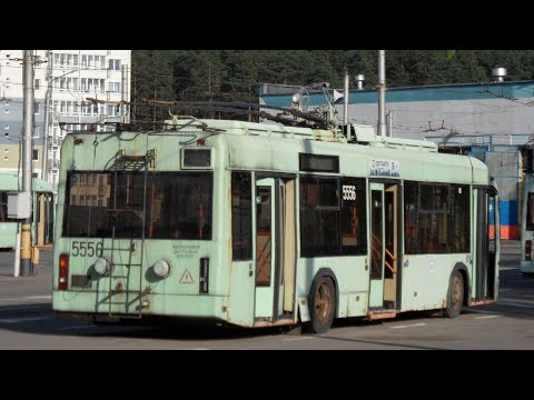 Видео: Тралейбус Мінска АКСМ-321, парк. №5556, маршрут №37 (25.12.2023)