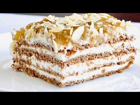 Видео: Низкокалорийный яблочный пирог с творожным кремом! Никакого сахара, никакого масла, никакой пшеницы!