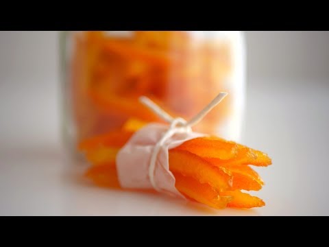 Видео: Цукаты из апельсиновых корок. Быстрый способ