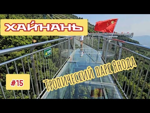 Видео: Стеклянный мост и зиплайн над джунглями, Тропический лес Янода, Хайнань, Санья.