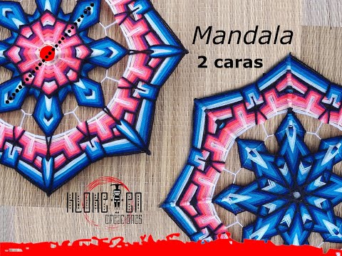 Видео: 💖 2-сторонняя мандала 🌞 супер ПРОСТО шаг за шагом! ткань мандала из пряжи - рукоделие