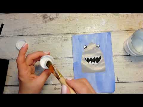 Видео: Акула. Аппликация.