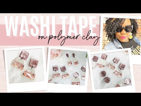 Видео: Как использовать васи-ленту для серёг из полимерной глины | Оливия Хейворд